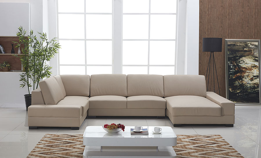 Coogee Leather Sofa Lounge Set